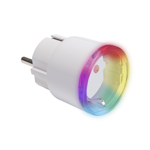 Priza inteligenta Shelly Plus Plug S cu monitorizare consum, WiFi, control aplicatie, compatibil Amazon Alexa, Google Assistant si Home Assistant